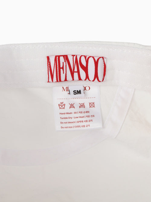 MENASOO TRACK CAMPCAP - 2 COLORS WHITE