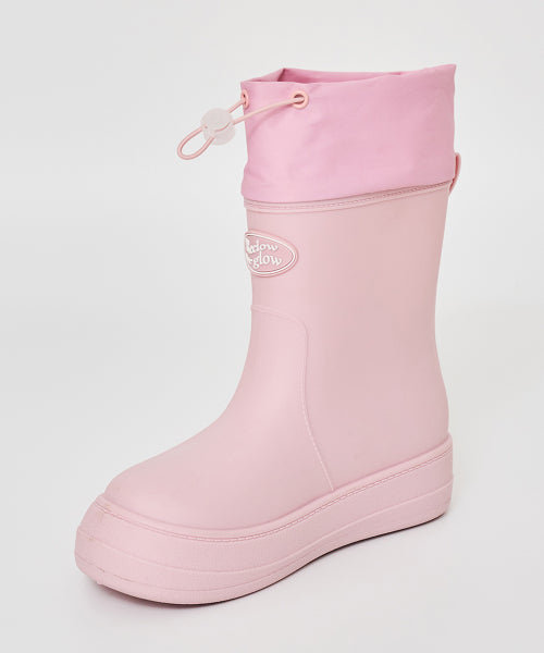 RECLOW RE-RAIN SHIRRING RAIN BOOTS - 6 COLORS BLACK