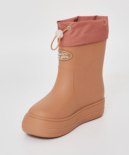 RECLOW RE-RAIN SHIRRING RAIN BOOTS - 6 COLORS BLACK