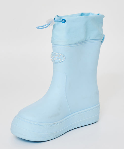 RECLOW RE-RAIN SHIRRING RAIN BOOTS - 6 COLORS BLACK