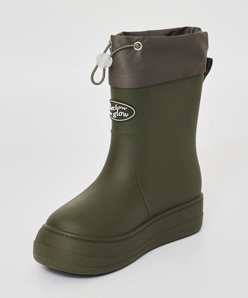 RECLOW RE-RAIN SHIRRING RAIN BOOTS - 6 COLORS BLACK