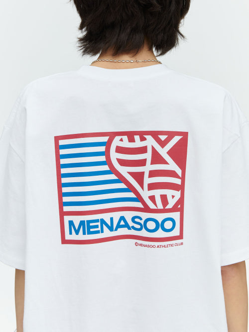 SMALL HEARTTRACK OVER FIT TEE - 3 COLORS BLUE