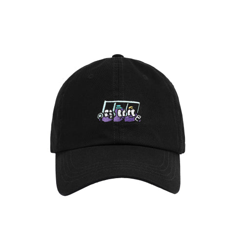 COTTON BALL CAP - PLAY MUSIC BLACK