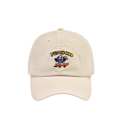 COTTON BALL CAP - FOOT ON ODD BEIGE