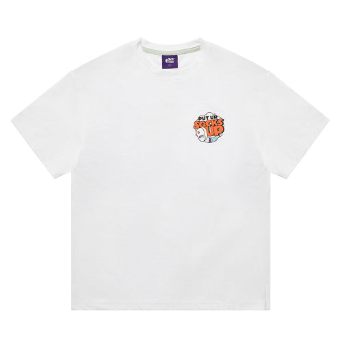 STREET SOCKS UP SHORT SLEEVE T-SHIRT WHITE