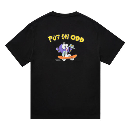 STREET FOOT ON ODD SHORT SLEEVE T-SHIRT - 2 COLORS BLACK