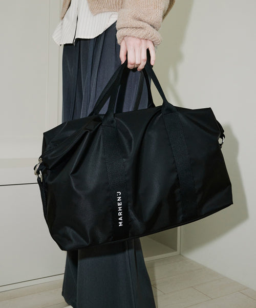 VERSUS REGEN NYLON BOSTON TOTE CROSSBODY BAG - 2 COLORS BLACK