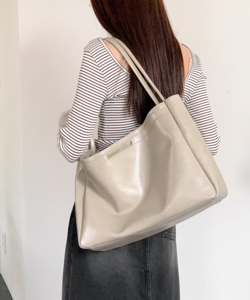 KESI BIG SHOPPER SHOULDER BAG - 2 COLORS OATMEAL