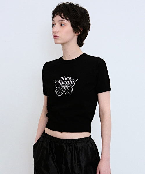 MINI BUTTERFLY SIGNATURE HALF KNIT #徐睿知同款! - 3 COLORS SILVER