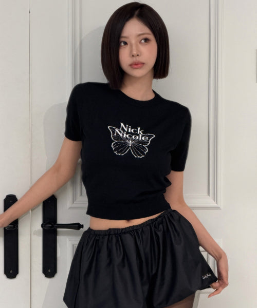 MINI BUTTERFLY SIGNATURE HALF KNIT #徐睿知同款! - 3 COLORS SILVER