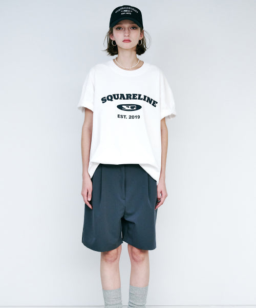 BASIC LOGO T-SHIRT - WHITE BAG AS SHOWN