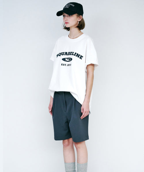 BASIC LOGO T-SHIRT - WHITE BAG AS SHOWN