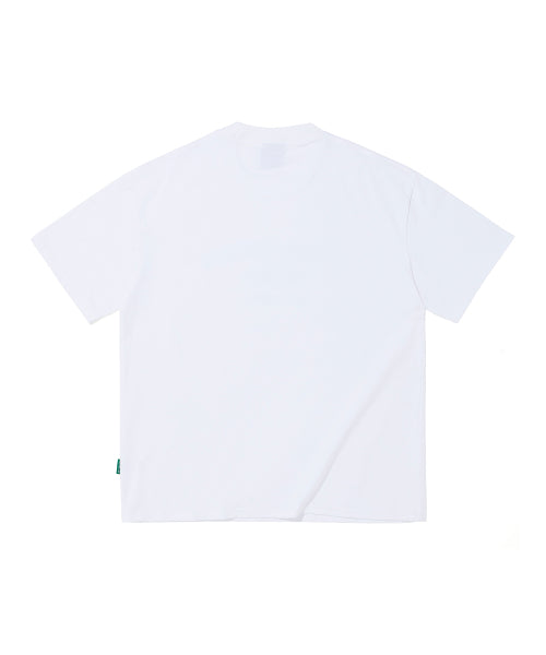 BASIC LOGO T-SHIRT - WHITE BAG AS SHOWN