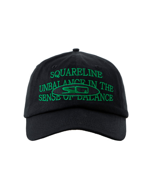 SQ MESSAGE BALL CAP - BLACK BAG AS SHOWN