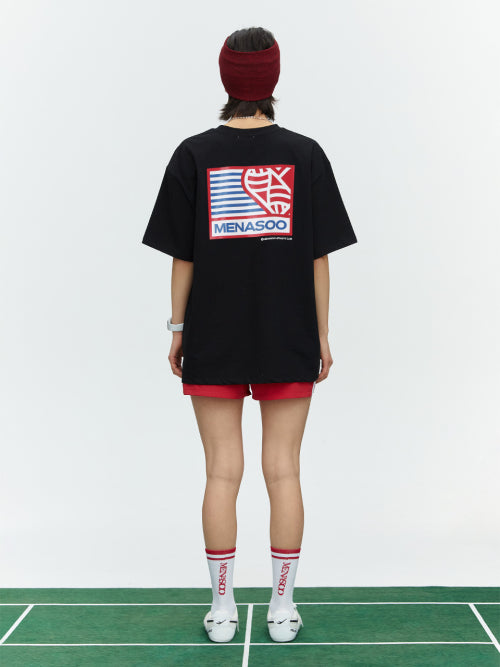 SMALL HEARTTRACK OVER FIT TEE - 3 COLORS AS SHOWN