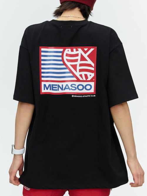 SMALL HEARTTRACK OVER FIT TEE - 3 COLORS AS SHOWN