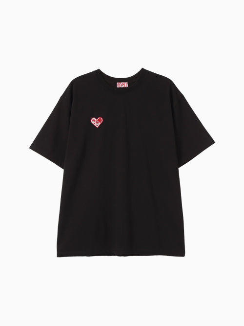 SMALL HEARTTRACK OVER FIT TEE - 3 COLORS AS SHOWN