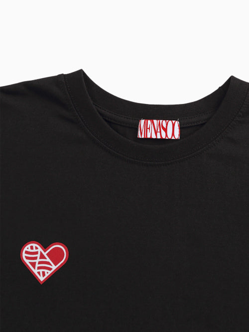 SMALL HEARTTRACK OVER FIT TEE - 3 COLORS AS SHOWN