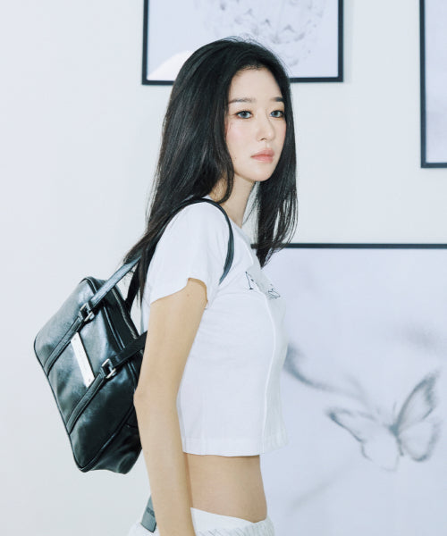 CRYSTAL LEATHER MINI BOSTON BAG #徐睿知同款! - 4 COLORS AS SHOWN