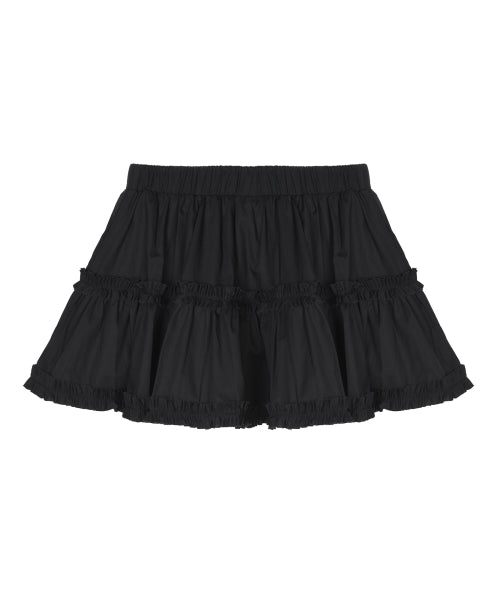 TRENDY RUFFLE MINI SKIRT #徐睿知同款! - 3 COLORS BLACK