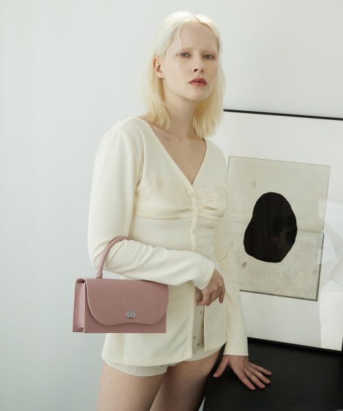 ARCH SQUARE TOTE CROSSBODY BAG - 2 COLORS PINK