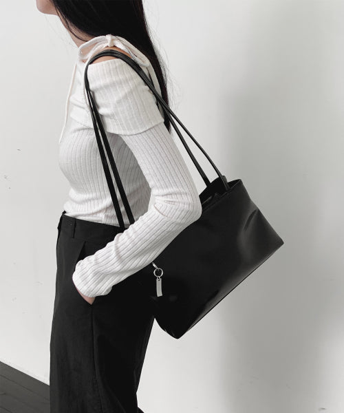 SHOULDER BAG - 3 COLORS BLACK