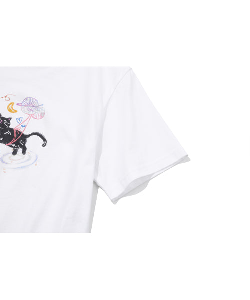 DTP CROP SHORT SLEEVE TEE WHITE