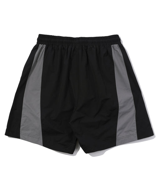 MIXED NYLON PANTS BLACK