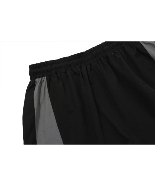 MIXED NYLON PANTS BLACK
