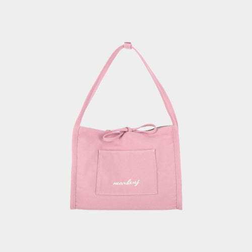 JEANS DENIM SHOULDER CANVAS BAG - 2 COLORS PINK