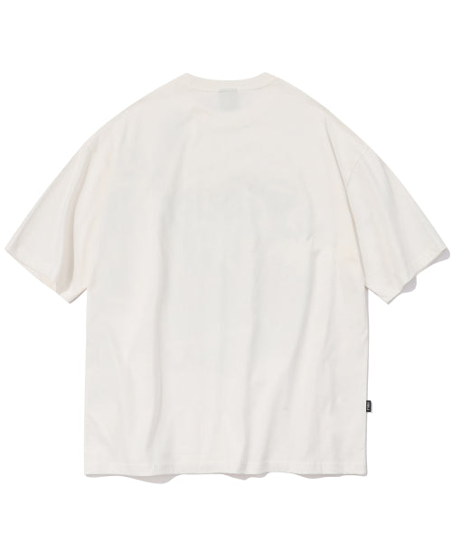EVERYWHERE TEDDY SHORT SLEEVE TEE - 2 COLORS CREAM