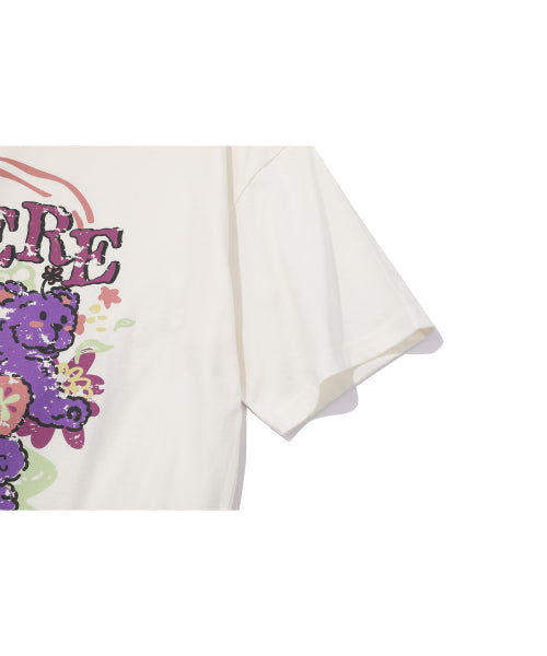 EVERYWHERE TEDDY SHORT SLEEVE TEE - 2 COLORS CREAM