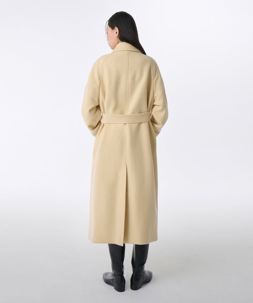 WOMENS CASHMERE BLEND BALMACAAN ROBE COAT #韓韶禧同款! - 8 COLORS BUTTER