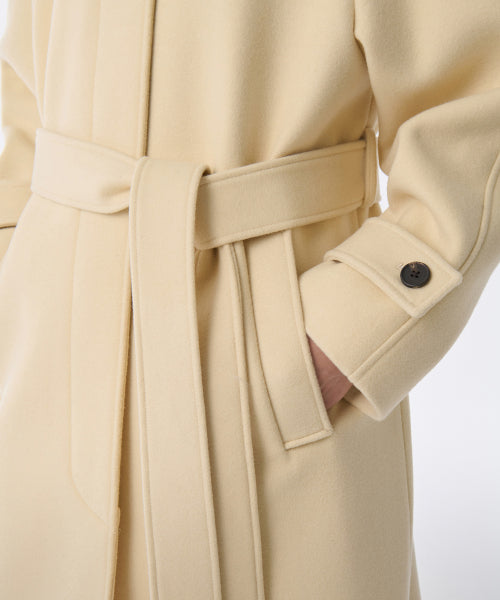 WOMENS CASHMERE BLEND BALMACAAN ROBE COAT #韓韶禧同款! - 8 COLORS BUTTER
