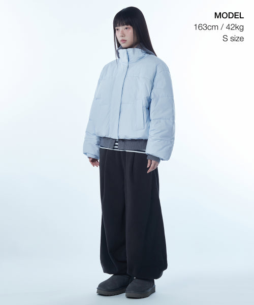 WOMENS DAILY PUFFER SHORT PADDING JACKET #韓韶禧同款! - 10 COLORS BLUE