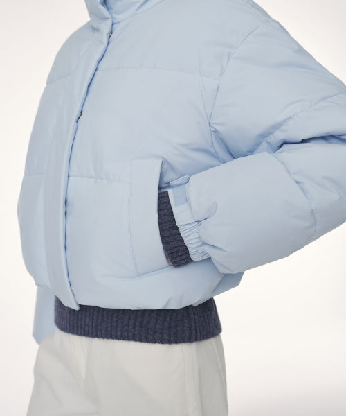 WOMENS DAILY PUFFER SHORT PADDING JACKET #韓韶禧同款! - 10 COLORS BLUE