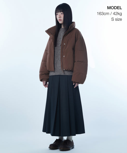 WOMENS DAILY PUFFER SHORT PADDING JACKET #韓韶禧同款! - 10 COLORS BROWN
