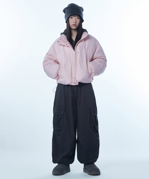 WOMENS DAILY PUFFER SHORT PADDING JACKET #韓韶禧同款! - 10 COLORS PINK