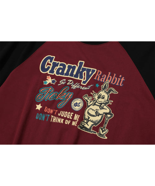RAGLAN SHORT SLEEVE TEE BURGUNDY