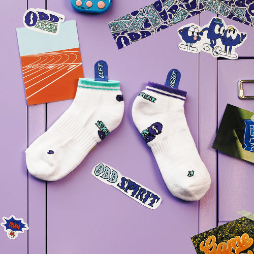 COOLMAX SNEAKER SOCKS - ODD PLAYER AS SHOWN