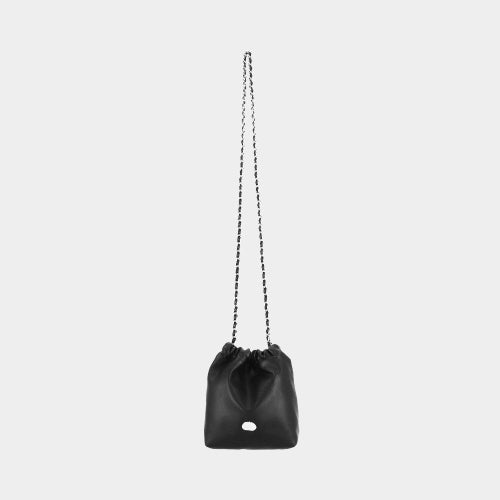 FLORA CHAIN BUCKET MINI CROSSBODY BAG - 4 COLORS BLACK
