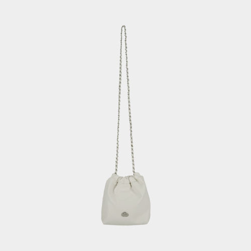 FLORA CHAIN BUCKET MINI CROSSBODY BAG - 4 COLORS BLACK