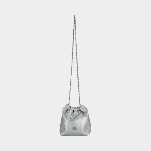 FLORA CHAIN BUCKET MINI CROSSBODY BAG - 4 COLORS BLACK
