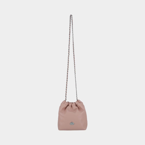 FLORA CHAIN BUCKET MINI CROSSBODY BAG - 4 COLORS BLACK