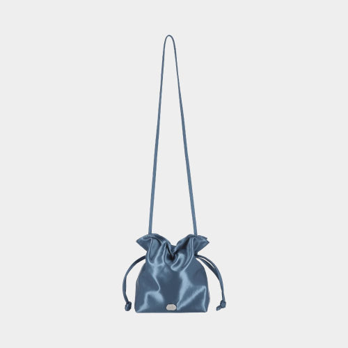 HYSSOP SATIN BUCKET CROSSBODY BAG - 4 COLORS BLACK