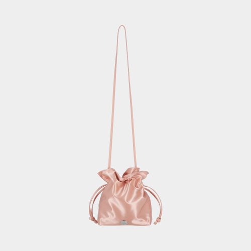 HYSSOP SATIN BUCKET CROSSBODY BAG - 4 COLORS BLACK