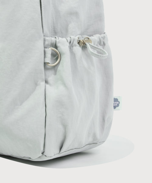 WOMEN CLOVER HEART SHIRRING NYLON BACKPACK - 5 COLORS BLUE