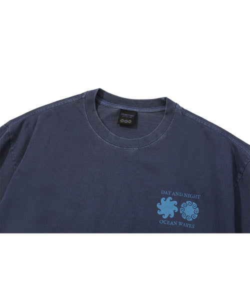 DAY PIGMENT SHORT SLEEVE TEE - 2 COLORS BLUE