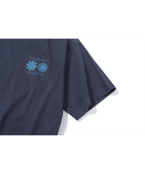 DAY PIGMENT SHORT SLEEVE TEE - 2 COLORS BLUE