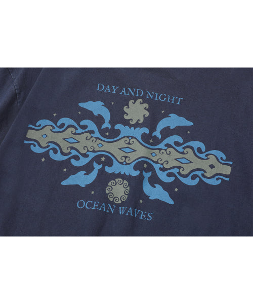 DAY PIGMENT SHORT SLEEVE TEE - 2 COLORS BLUE